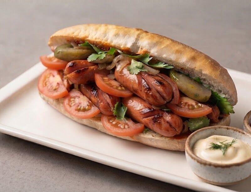 Sosis Doodi sandwich