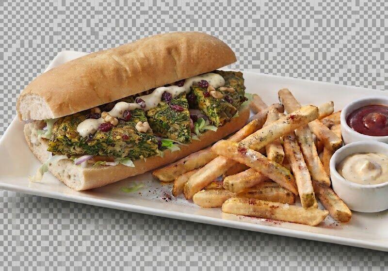 Kookoo Sabzi sandwich